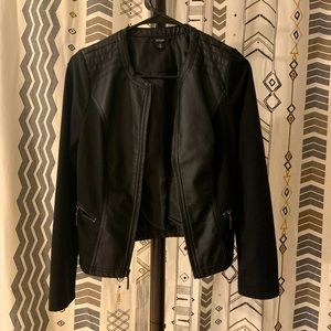 Alfani faux leather/polyester jacket